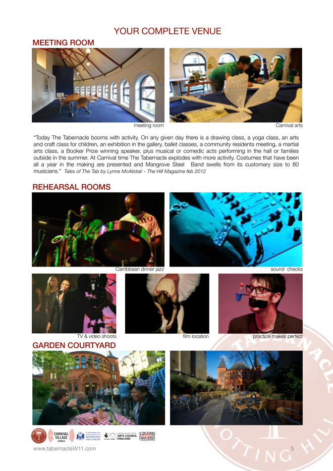 NEW Tabernacle info pack